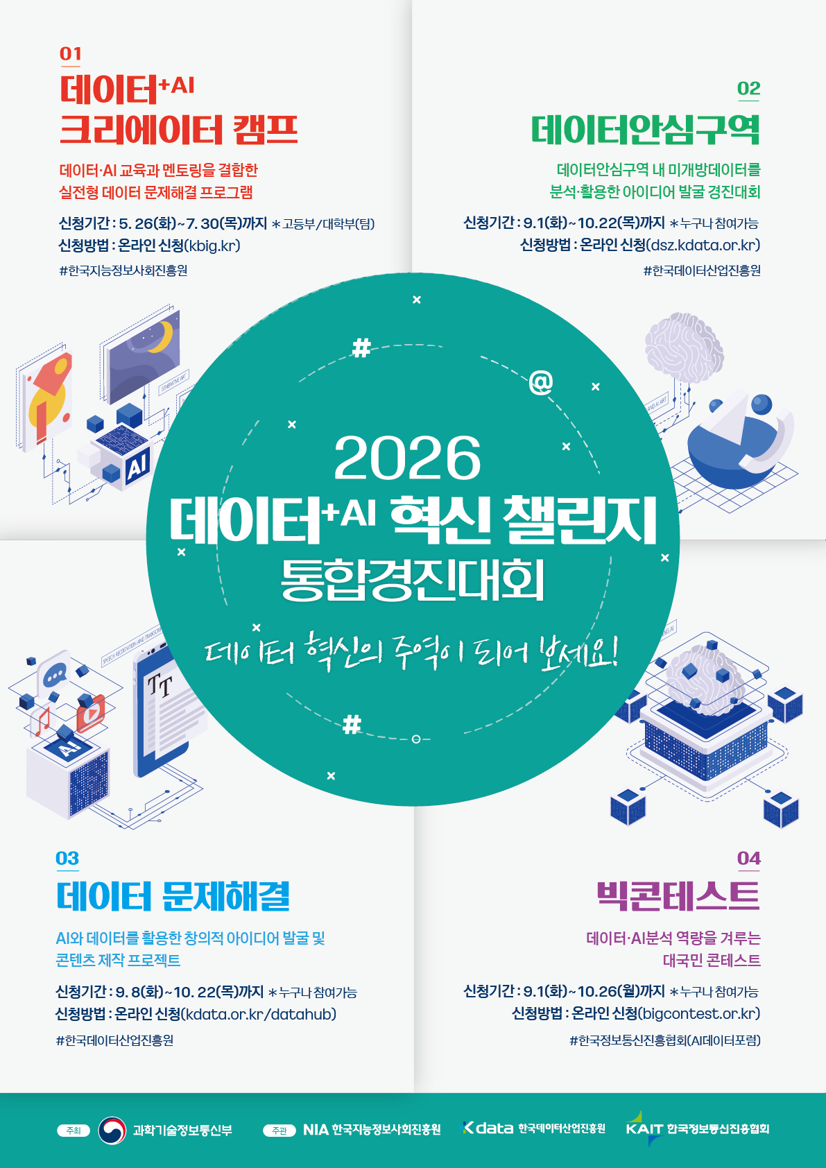 2026년 데이터+AI 크리에이터 캠프 참가자 모집 
